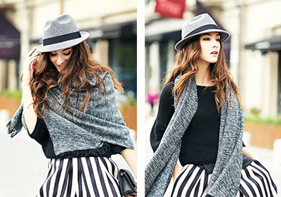 帽子是顯臉小的利器，秋冬就是要以帽取人